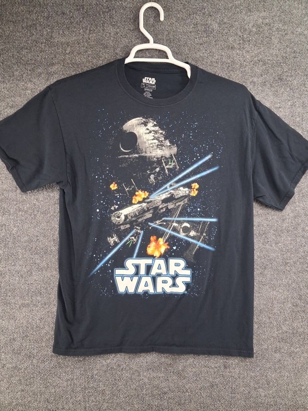 Star Wars T Shirt Mens Large Black Short Sleeve Jerry Leigh
